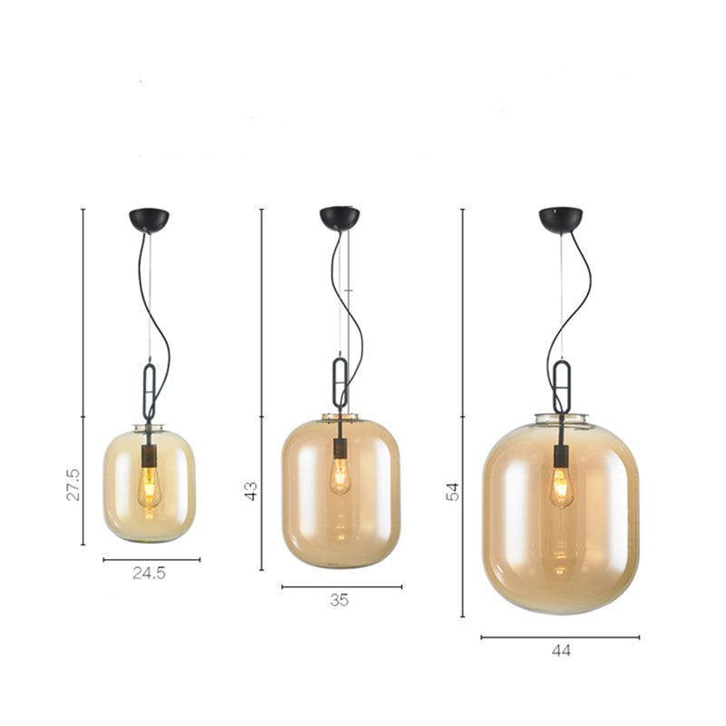 Nordic Glass Melon Restaurant Chandelier Ldeas