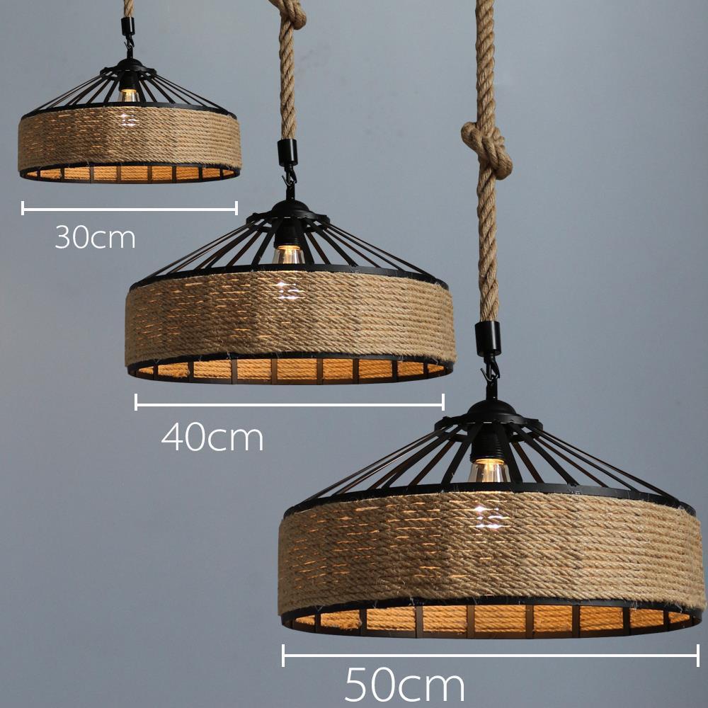 Hemp Rope Iron Chandelier