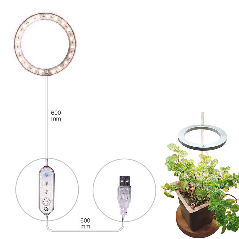 USB Angel Ring Grow Light
