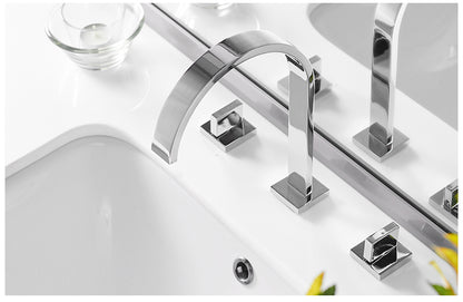 Bathtub Copper Five-hole Shower Faucet