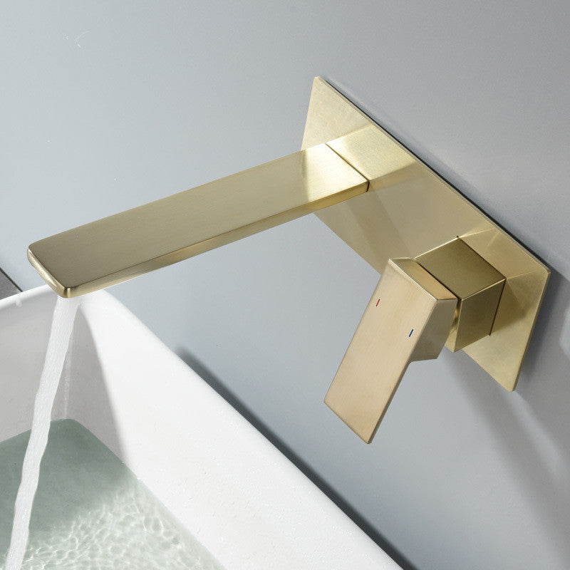 Concealed Basin Faucet All Copper In-Wall Faucet