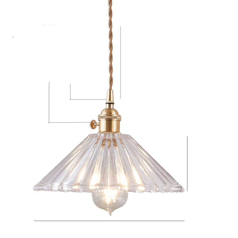 Nordic Personality Dining Table And Bar Counter Retro Glass Chandelier