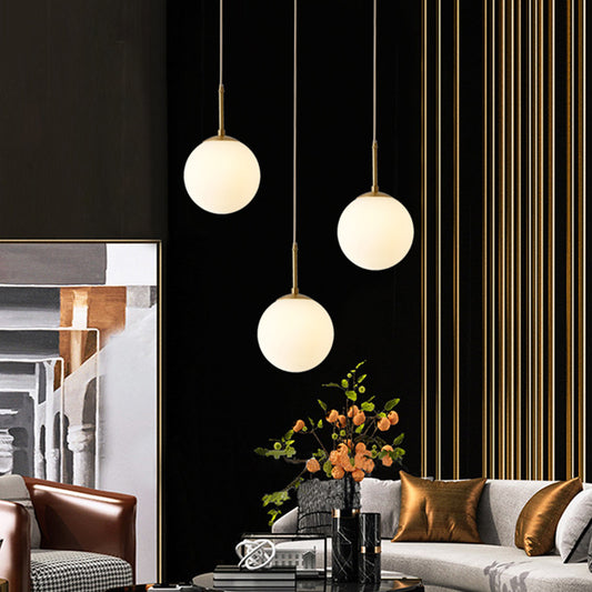 Bedroom Bedside Glass Single Head Small Chandelier