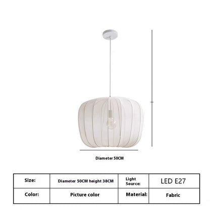 Clothing Store Style Cloth-craft Hanging Lamp