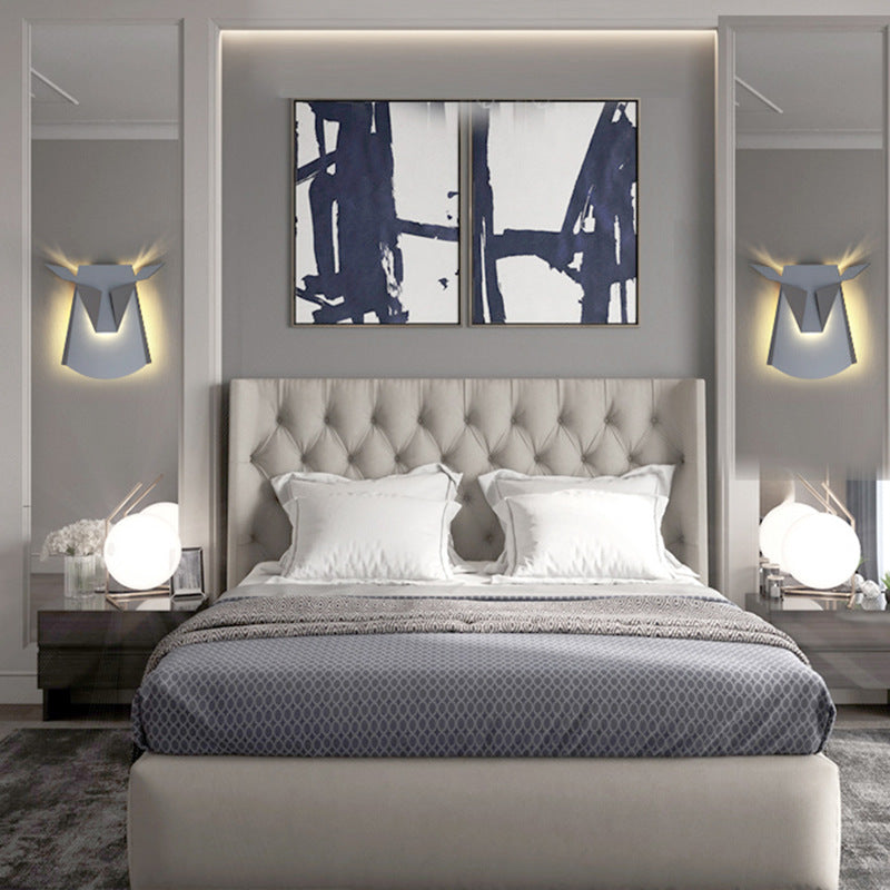 Bedroom Bedside Antlers Wall Lamp