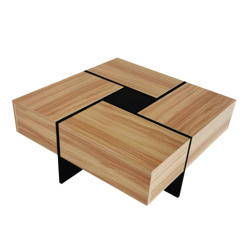 Brown Storage Coffee Table