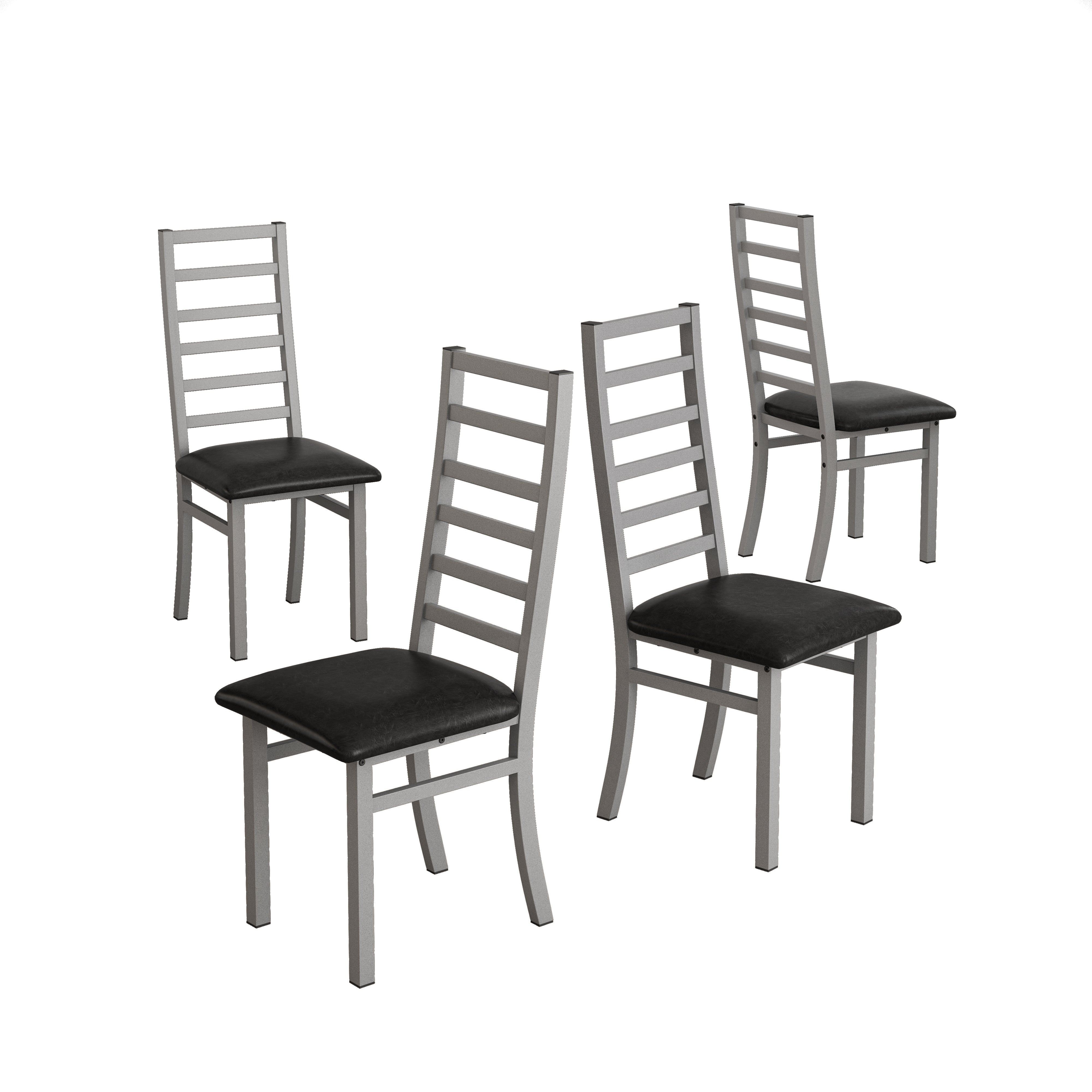 Grey Metal Dining Chairs