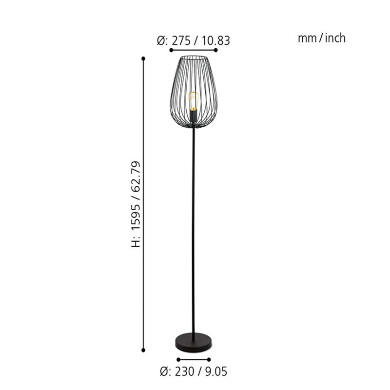 Iron Vintage Country LED Floor Lamp