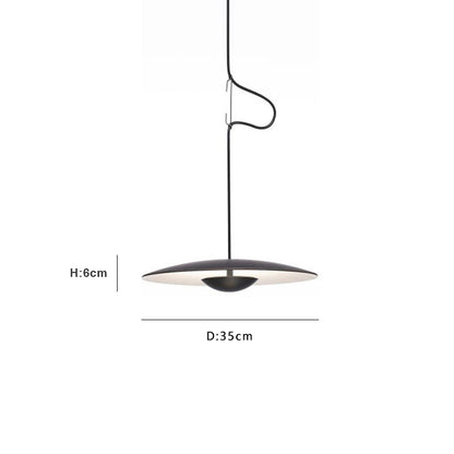 Nordic Simple Creative Restaurant UFO Chandelier Living Room Designer Sample Room Lamps