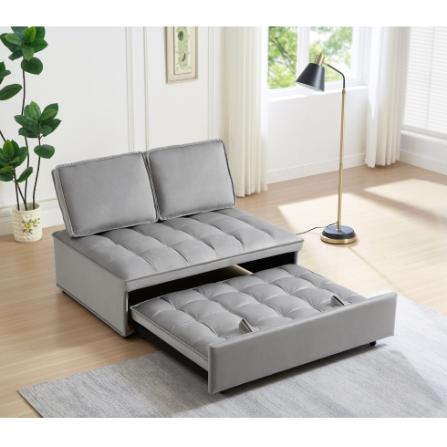 Grey Velvet Sofa Bed
