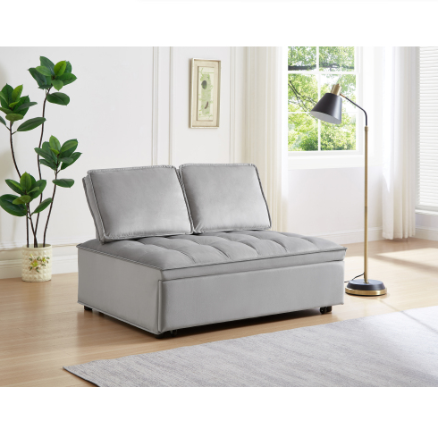 Grey Velvet Sofa Bed