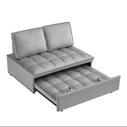 Grey Velvet Sofa Bed