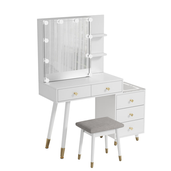 White Nordic Vanity Table
