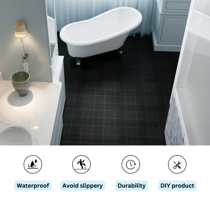 Waterproof Outdoor All-weather Anti Slip Bathroom Black Interlocking Deck