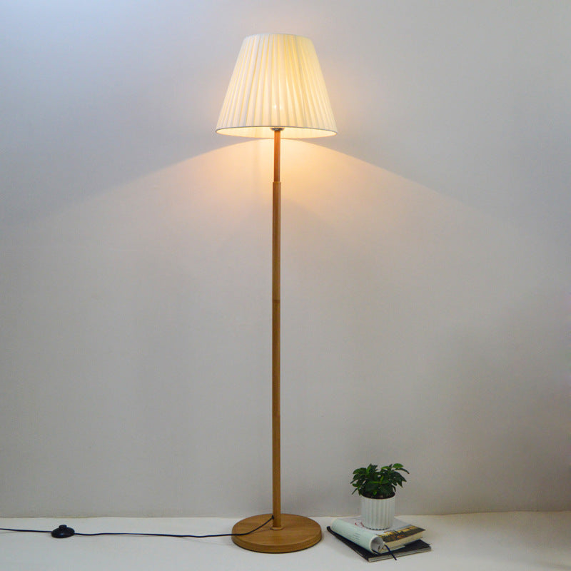 Fabric Warm Vertical Floor Lamp