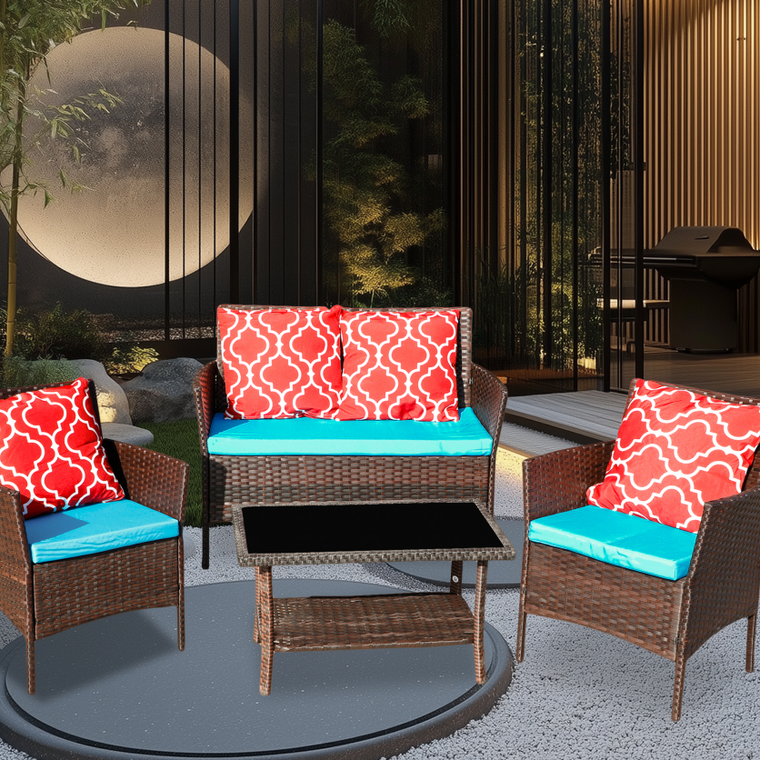 Rattan Outdoor Sofa Set