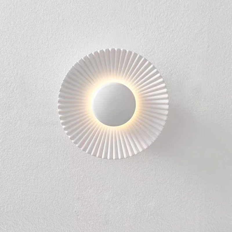 Round Wall Lamp Bedroom Bedside Living Room Wall Light Bulb
