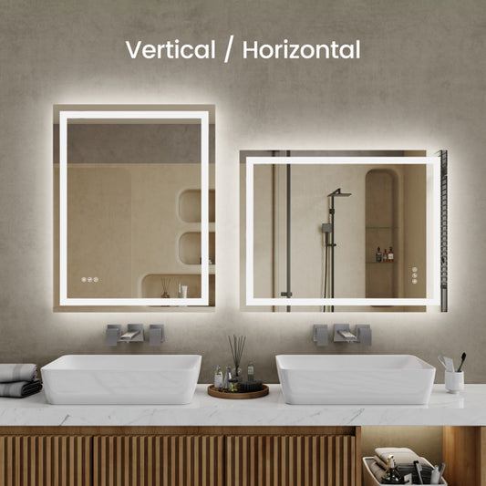 48 Inch X 36 Inch LED Bathroom Mirror