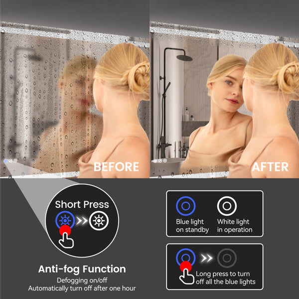 LED Sleek Wall Mirror