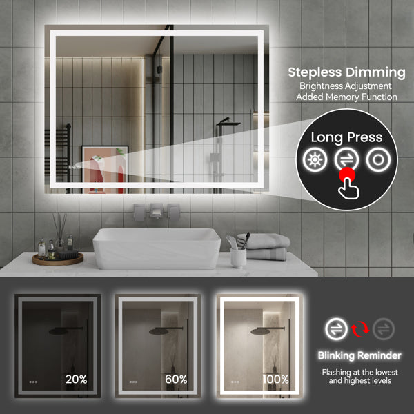 LED Sleek Wall Mirror