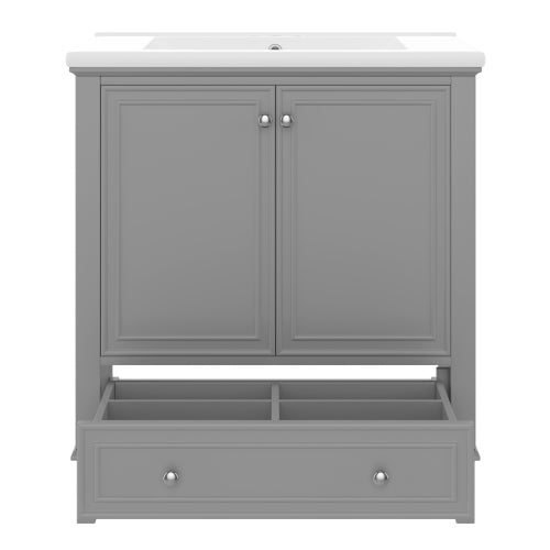 Wooden Three-Drawer Vanity Sink