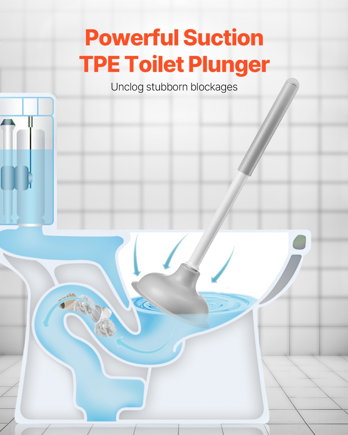 Black Industrial Plunger Set