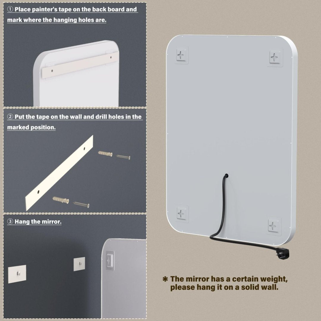 LED Oval Bathroom Mirror