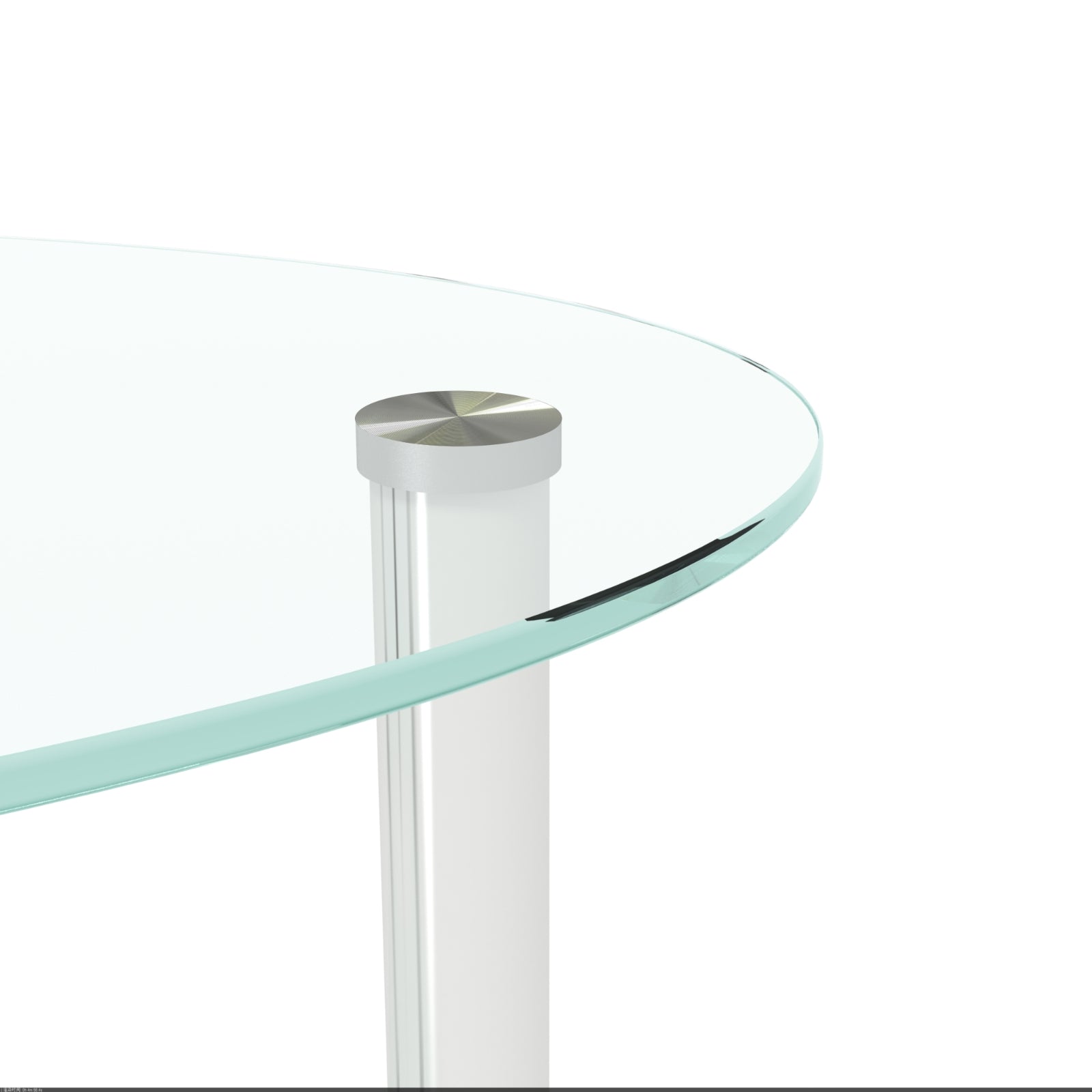Glass Oval Coffee Table