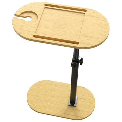 Bath Tub Tray Table, Liftable Freestanding Bamboo Bath Tray Caddy For Tub Against Wall, Bath Table Tray Tub Shelf Bathroom Organizer Shelf For Luxury Spa, Bath Home Spa Bathtub Accessories