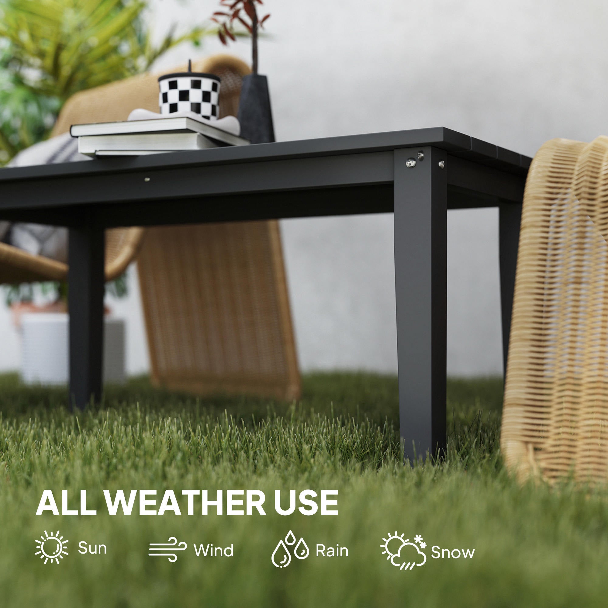 Brown Outdoor Coffee Table