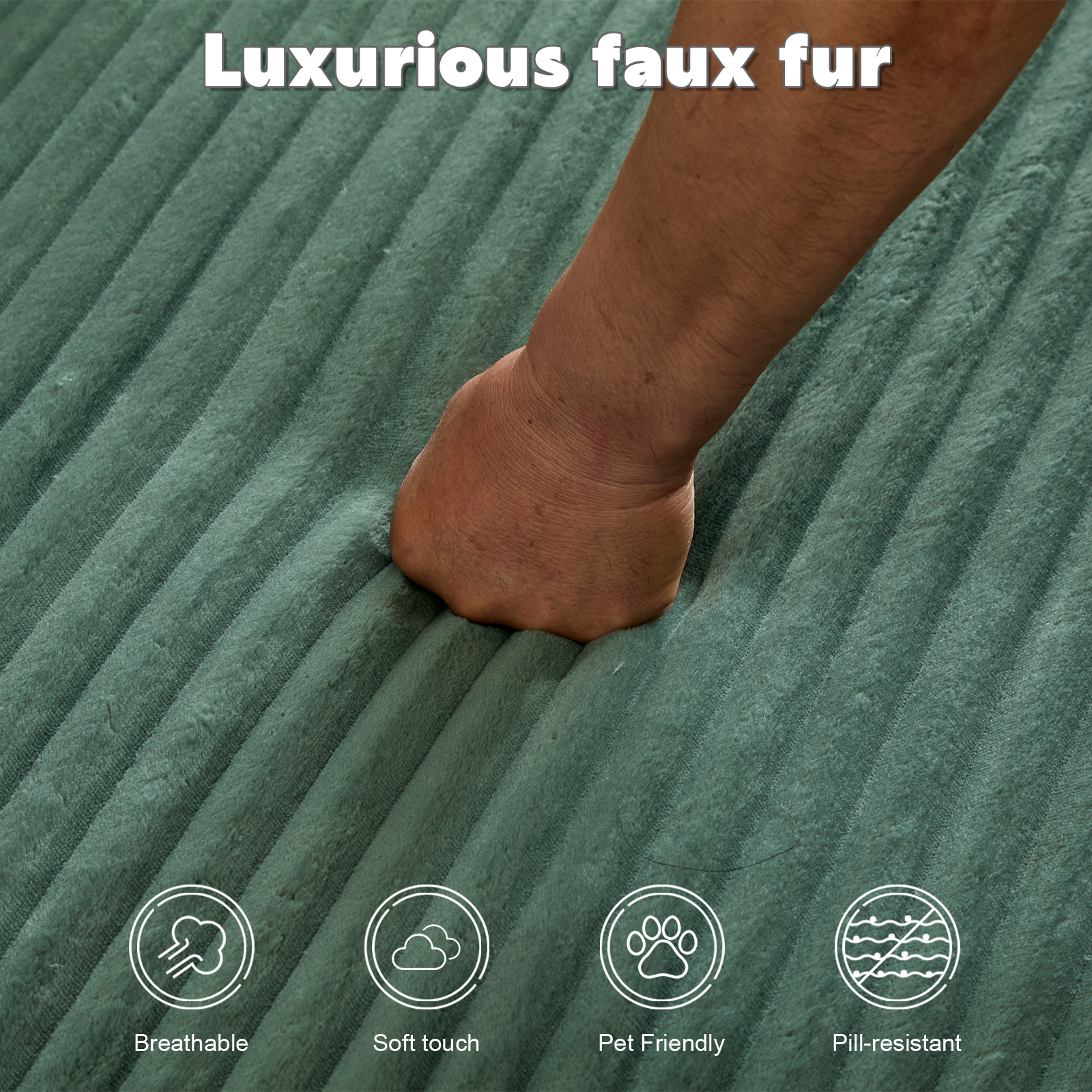 Green Corduroy Chaise Lounge