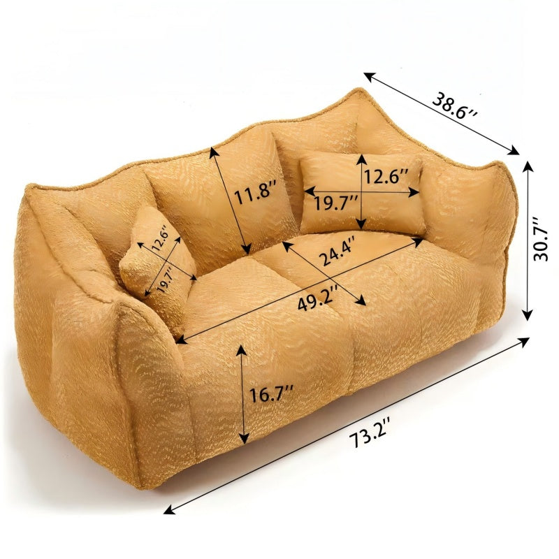 Boucle Bean Bag Chair