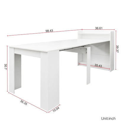 Modern Extendable Dining Table With Storage