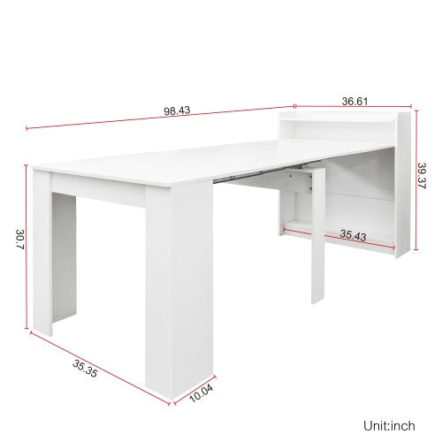 White Modern Extendable Table