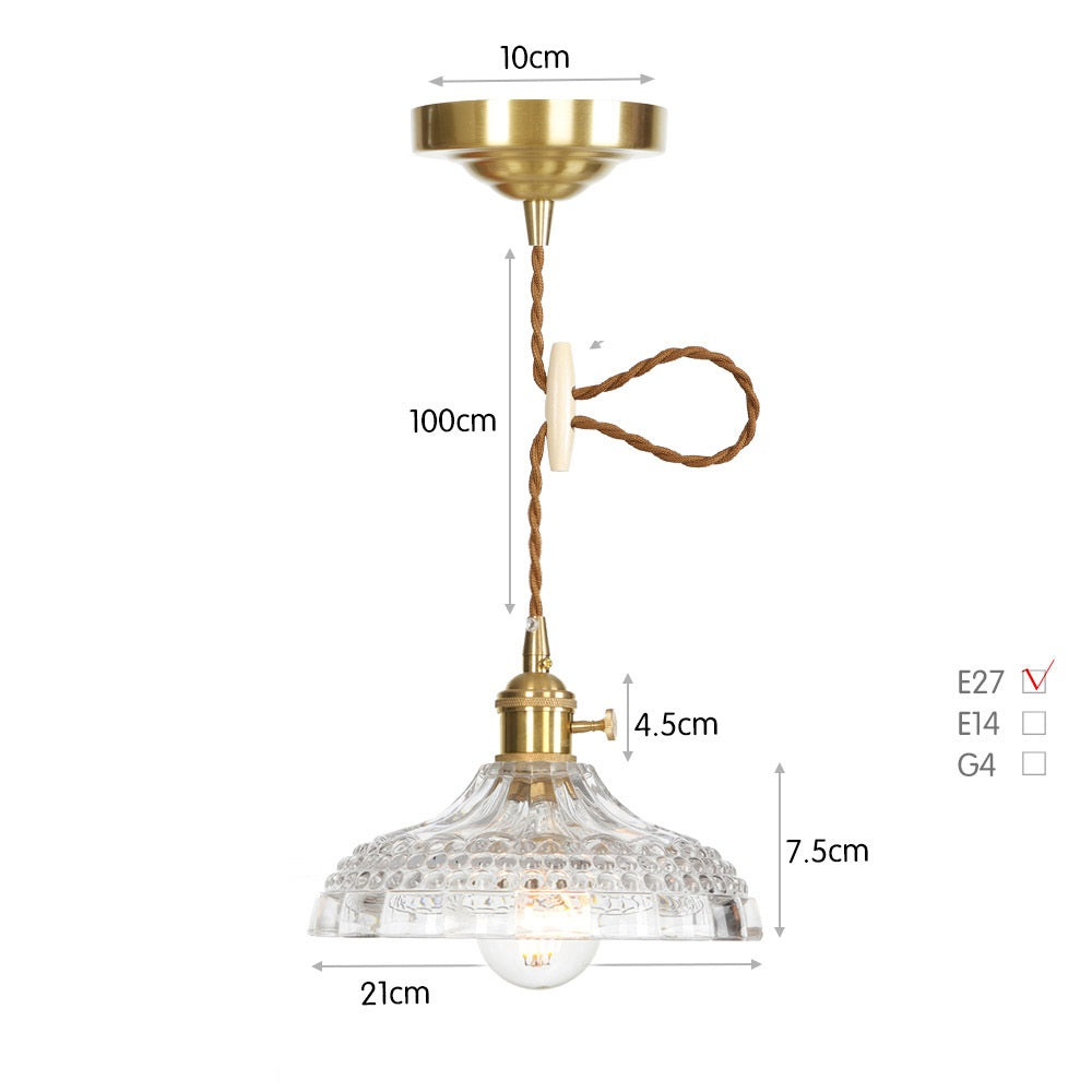Retro Glass Chandelier