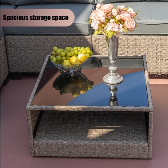 Gray Modern Patio Sofa