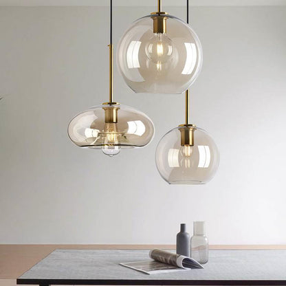 Creative Glass Chandelier Retro Restaurant Bedside Lamp