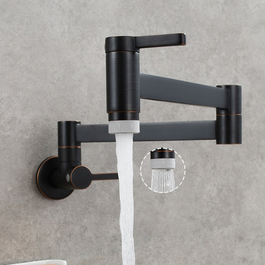 Copper Folding Single Cold Faucet Wall-mounted