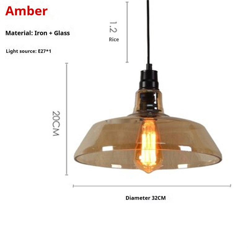 Amber Glass Nordic Chandelier Warm Glow Design
