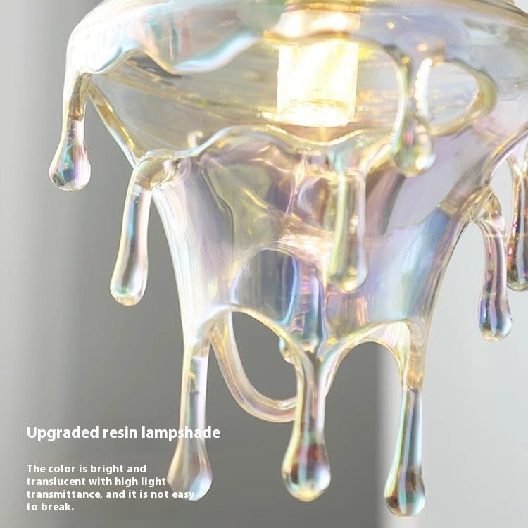 Melting Candle Water Drop Retro Restaurant Chandelier Personality Art
