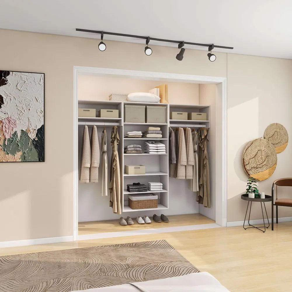 Wood Armoire Closet Organizer System Bedroom