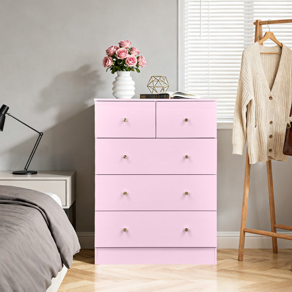 Pink Melamine Drawer Cabinet