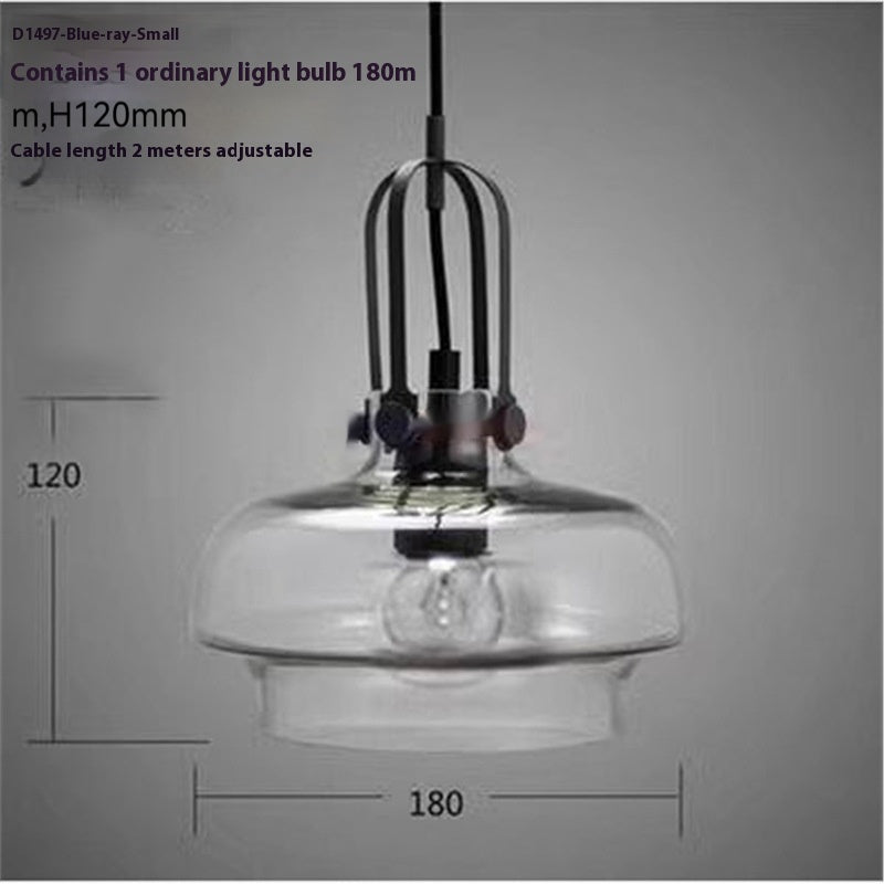 Amber Glass Bar Chandelier