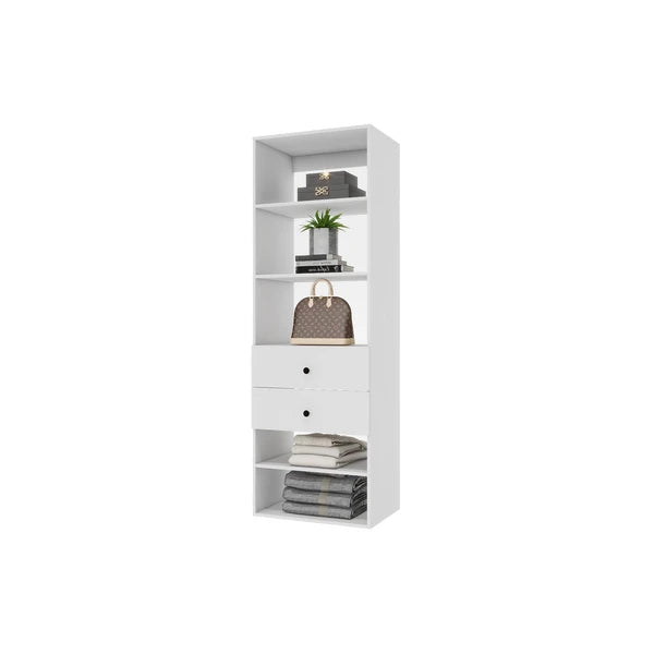 White Modular Closet System