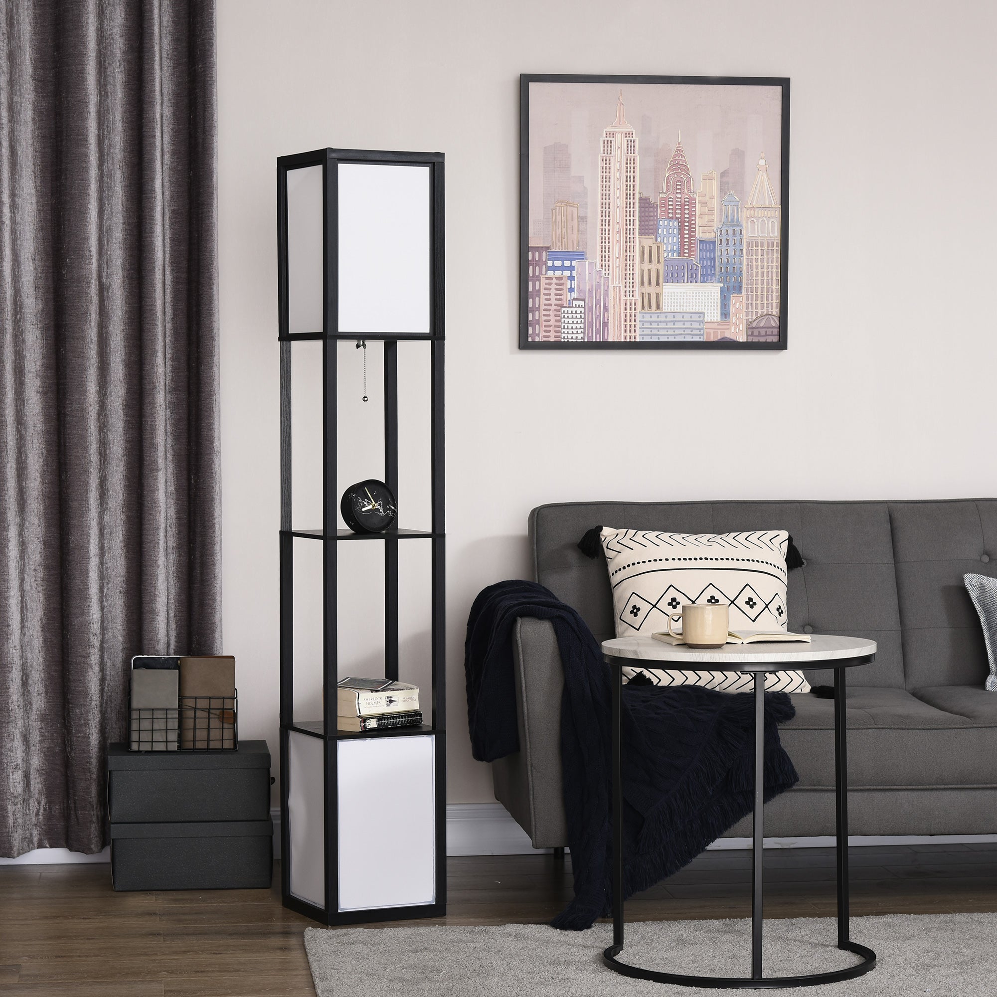 Modern Shelf Floor Lamp