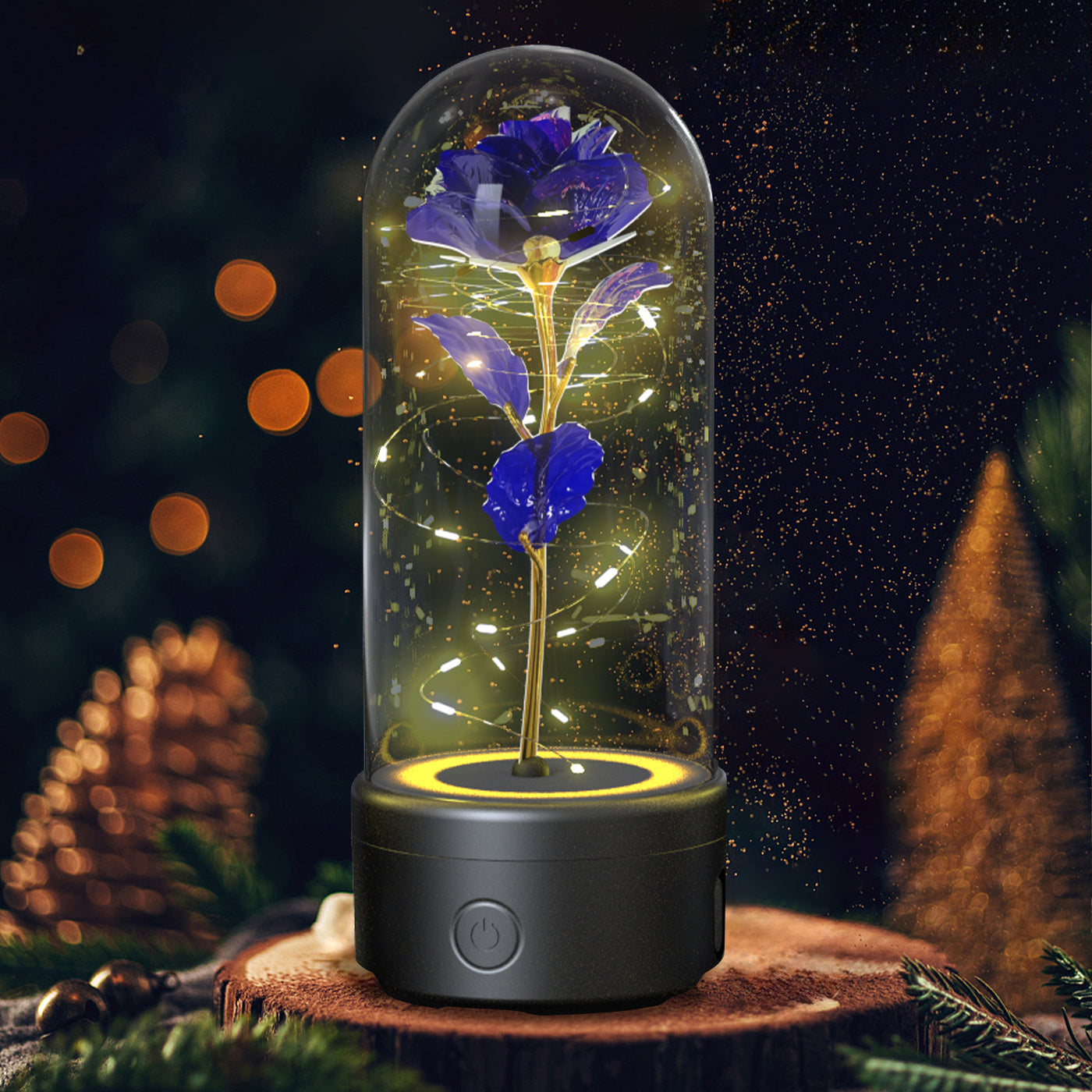 Rose Glass LED Nightlight