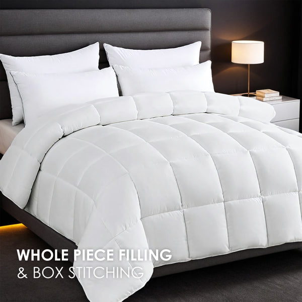 White Checkered Duvet Cover