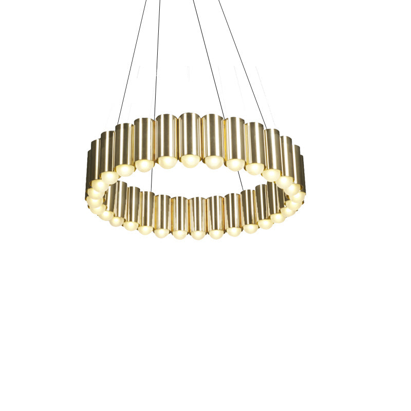Gold Modern Chandelier 120cm Aluminum Duplex