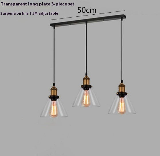 Transparent Glass Nordic Chandelier