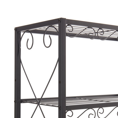 Queen Bed Frame With 2 Nightstands Headboards With Storage Cabinet, Headboard With Shelves, Bookcase Headboard Queen Easy Assembly For Bedroom Iron And Wood Rustic Brown